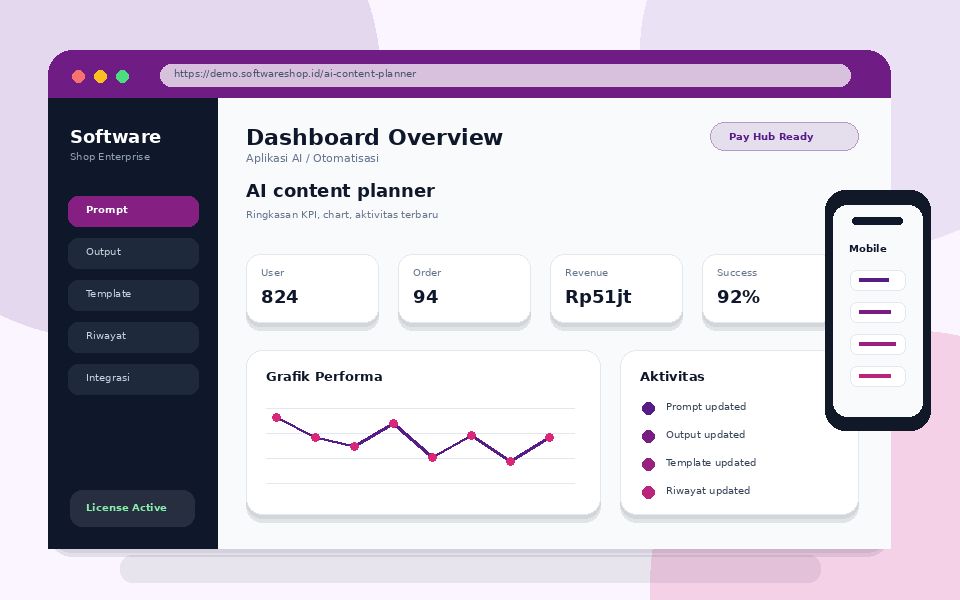 Screenshot AI content planner